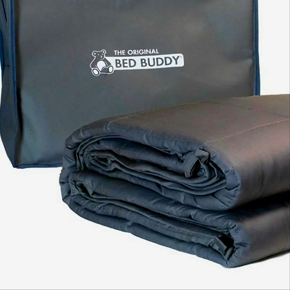NWT Original Bed Buddy Weighted Queen Gray Comforter 80